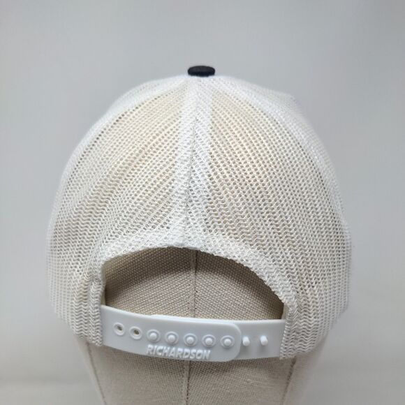 Three Pines Snapback Mesh Back Trucker Hat Multi One Size Leather Patch - Picture 5 of 9